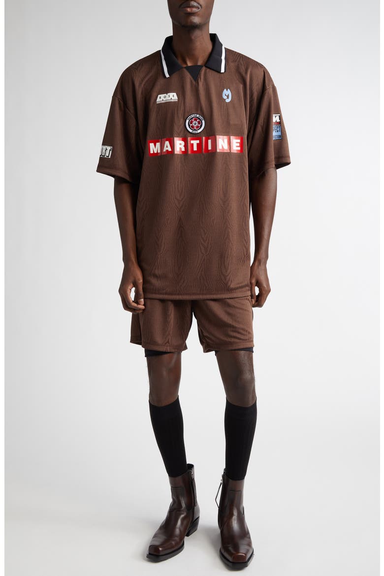 Football Polo, Alternate, color, BROWN BROWN