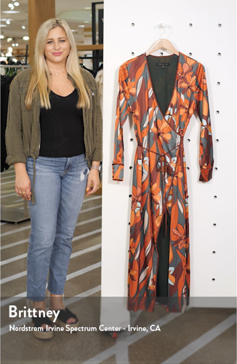 Floral Wrap Maxi Dress, sales video thumbnail