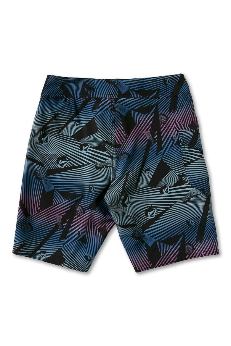 Kids' Stone Daze Mod Board Shorts, Alternate, color, BALLPOINT BLUE