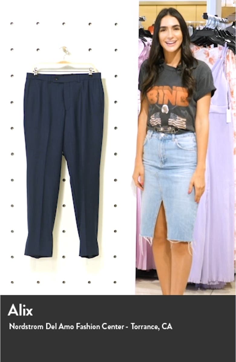 Purley Flat Front Wool Pants, sales video thumbnail