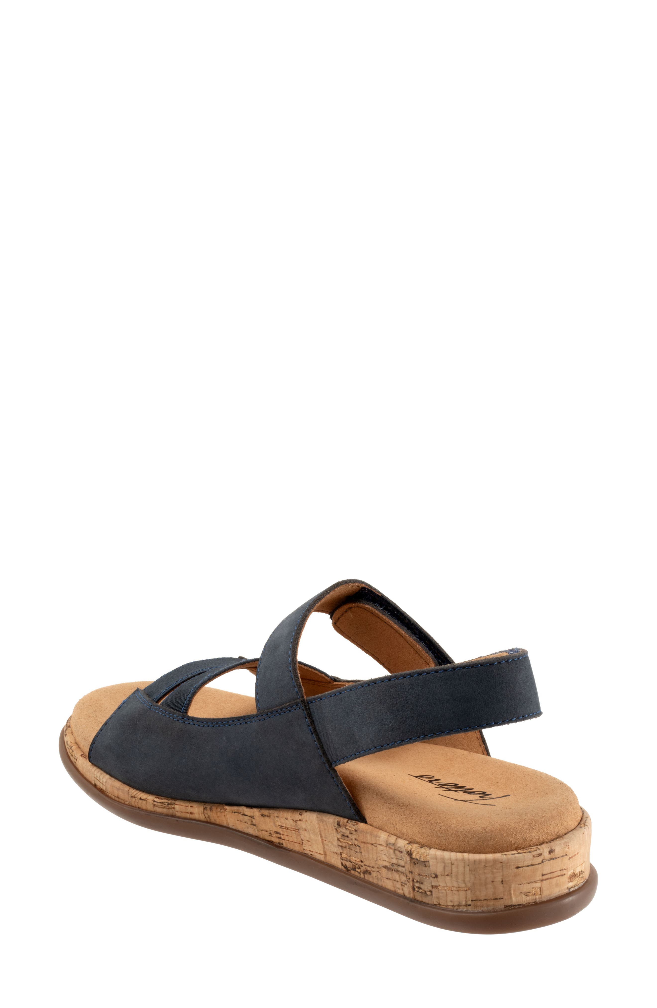 Trotters Gemini Slingback Wedge Sandal - Multiple Widths Available, Alternate, color, Navy Nubuck