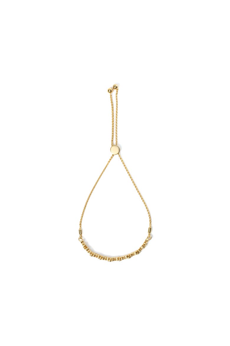 18K Yellow Gold Plated Silver 1/4 Ctw Diamond Marquise Shaped Link Bolo Bracelet, Alternate, color, Yellow