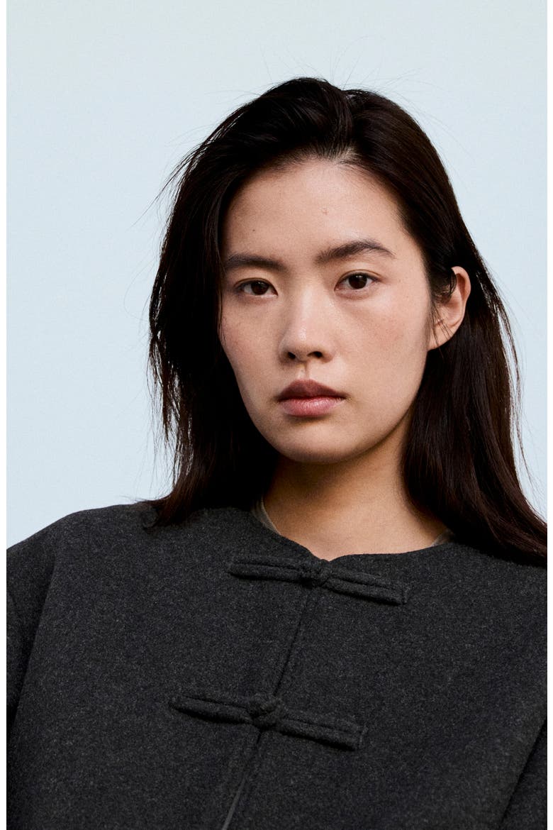 Toggle Closure Coat, Alternate, color, CHARCOAL