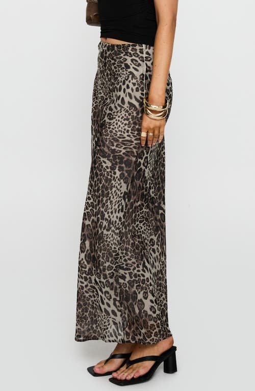 Princess Polly Manda Leopard Print Maxi Skirt In Leopard