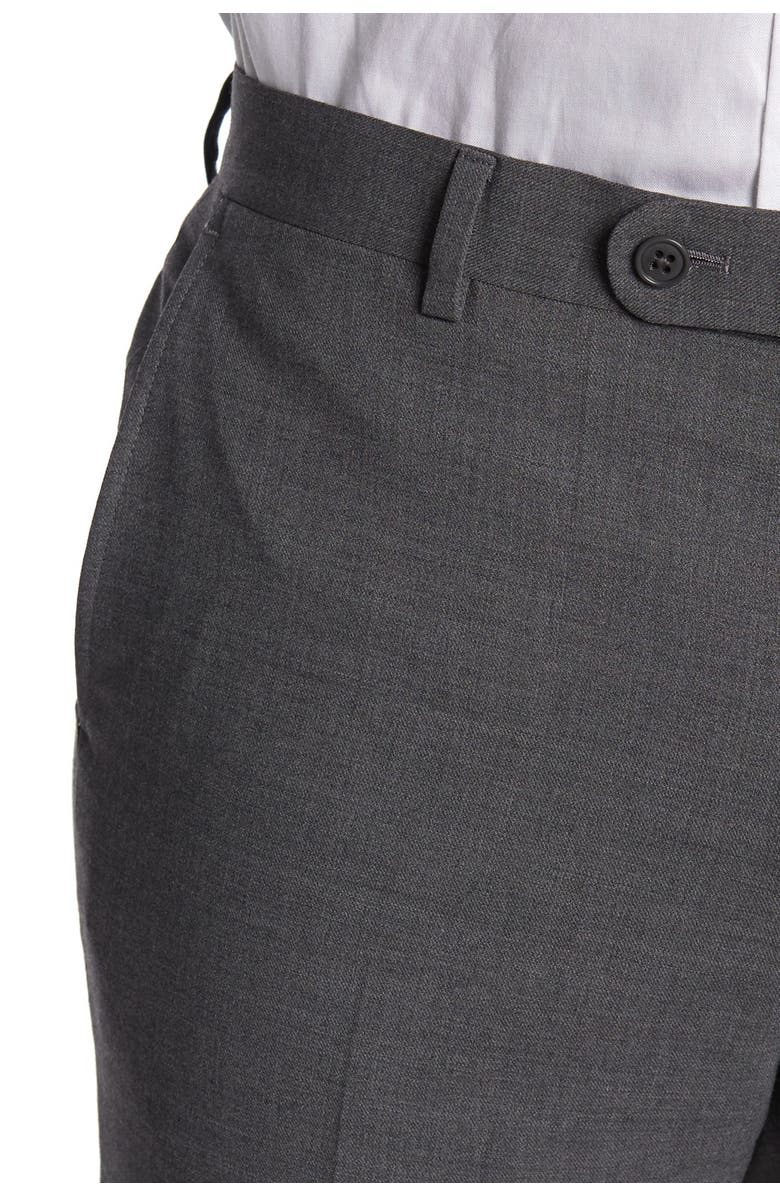 John Varvatos Grey Sharkskin Two Button Notch Lapel Suit, Alternate, color,