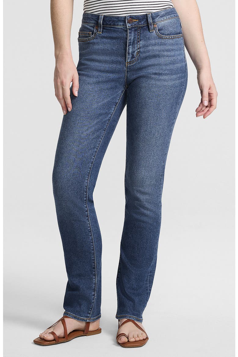 Recover Mid Rise Straight Leg Blue Jeans, Main, color, Indigo Tide Blue