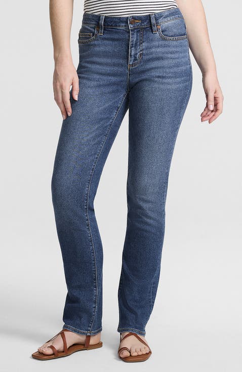 Recover Mid Rise Straight Leg Blue Jeans
