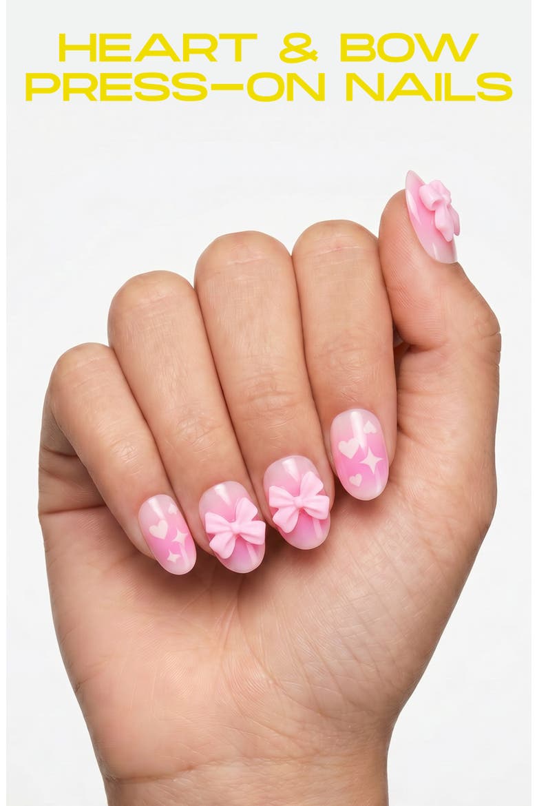 Kids' Heart Beat 24-Piece Press-On Nails, Alternate, color, OPEN MISCELLANEOUS