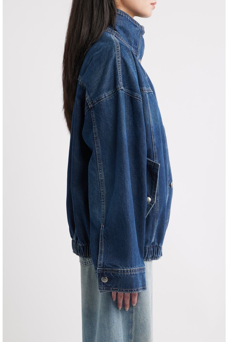 Nara Oversized HIGHLUXE™ Denim Jacket, Alternate, color, DECEMBER