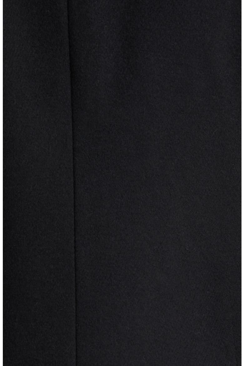 Long Twill Coat, Alternate, color, BLACK
