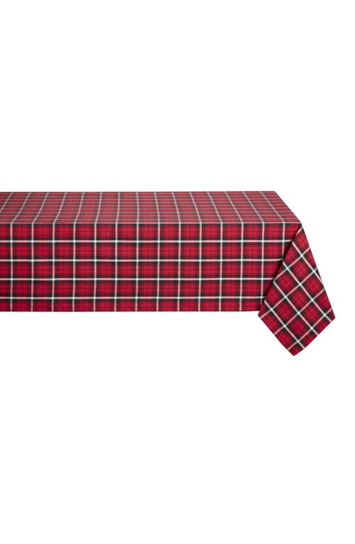Design Imports Glad Tidings Plaid Tablecloth