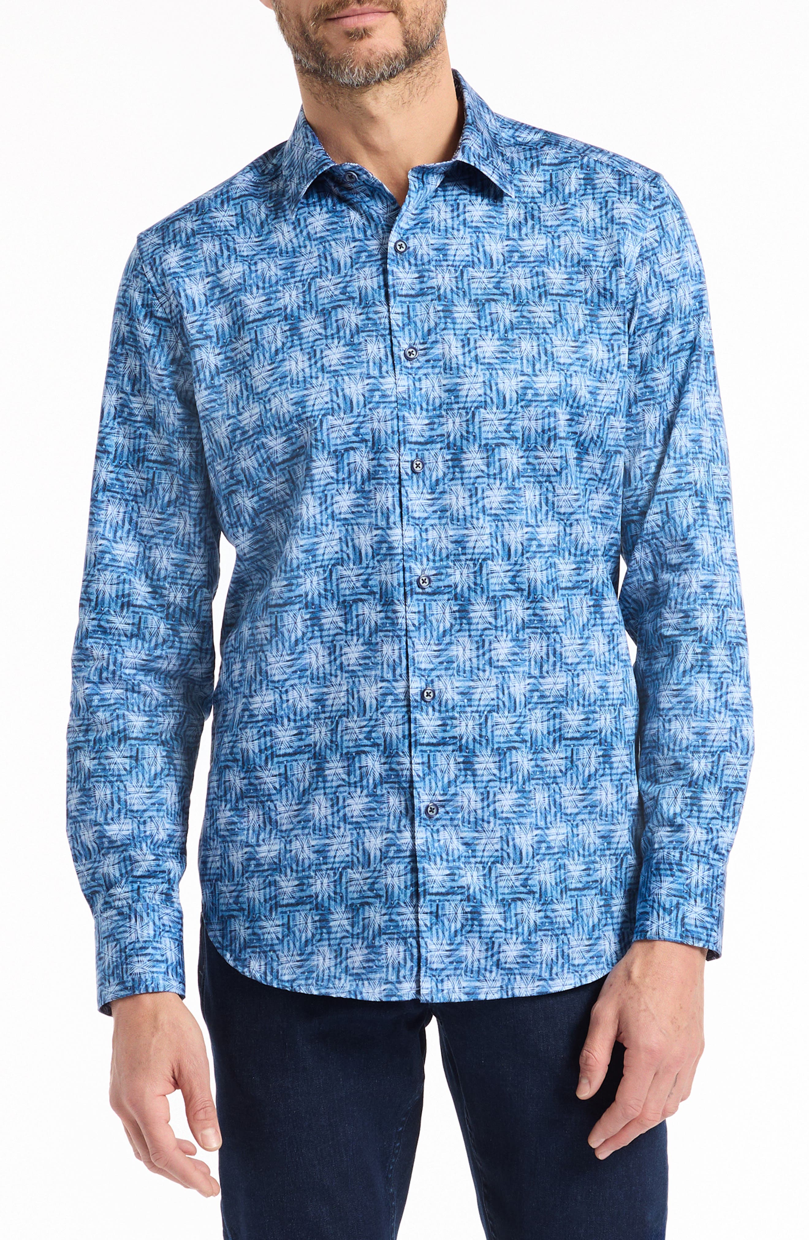 Robert Graham Warlow Cotton Button-Up Shirt