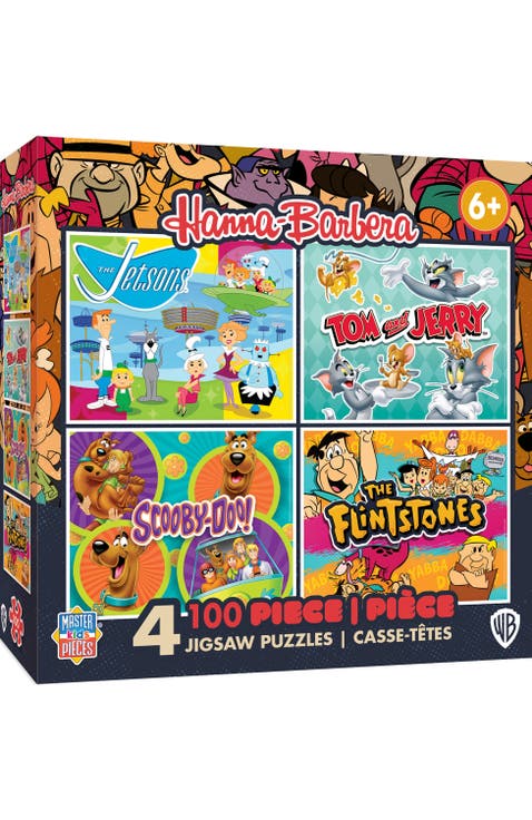 Hanna-Barbera 100pc Puzzles 4-Pack