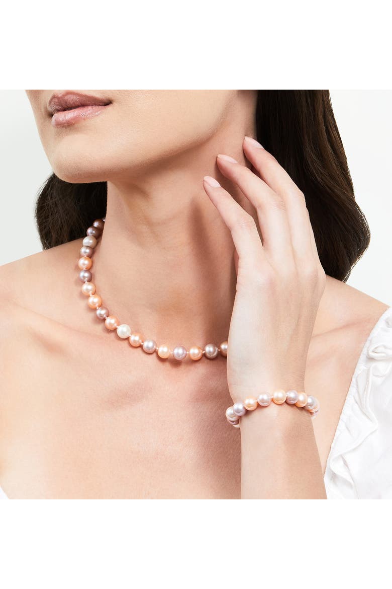 8.0-8.5mm Multicolor Freshwater Pearl Bracelet - Premier AAAA Quality, Alternate, color, Multicolor Pearls