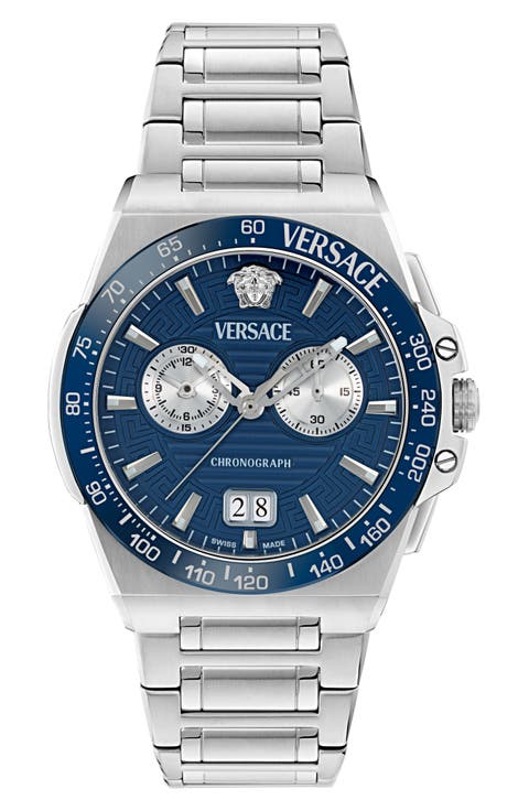 Greca Reaction Chronograph Bracelet Watch, 43mm