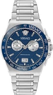 Versace Greca Reaction Chronograph Bracelet Watch, 43mm