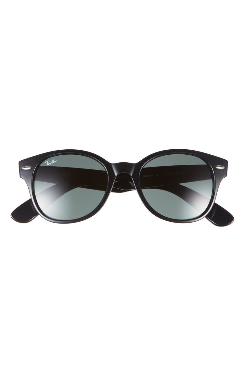 Ray-Ban 51mm Round Sunglasses, Main, color, Black