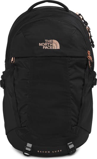 The North Face Recon Backpack (black cheapest with baby blue accents)