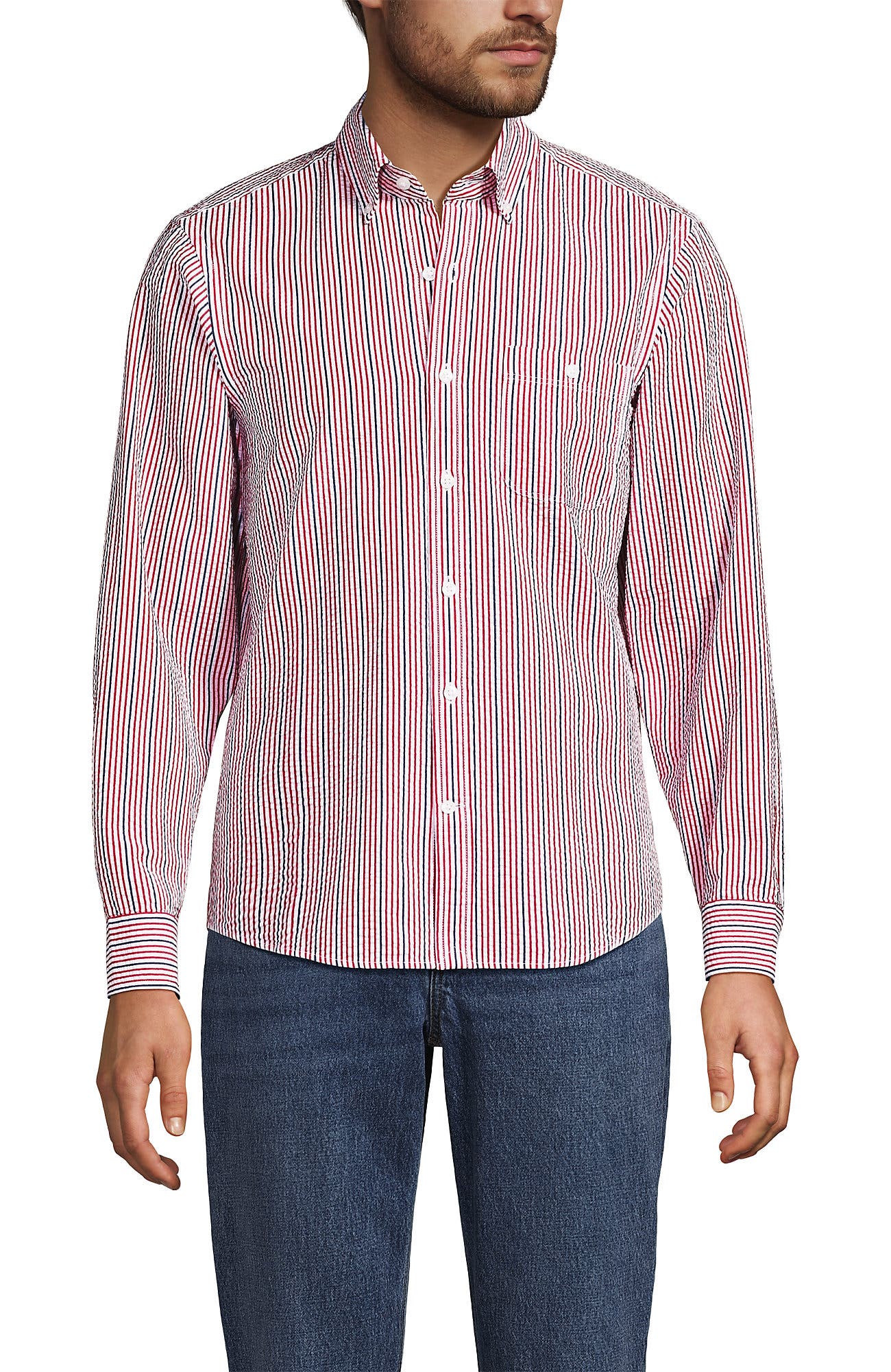 Compass Red/Navy Stripe