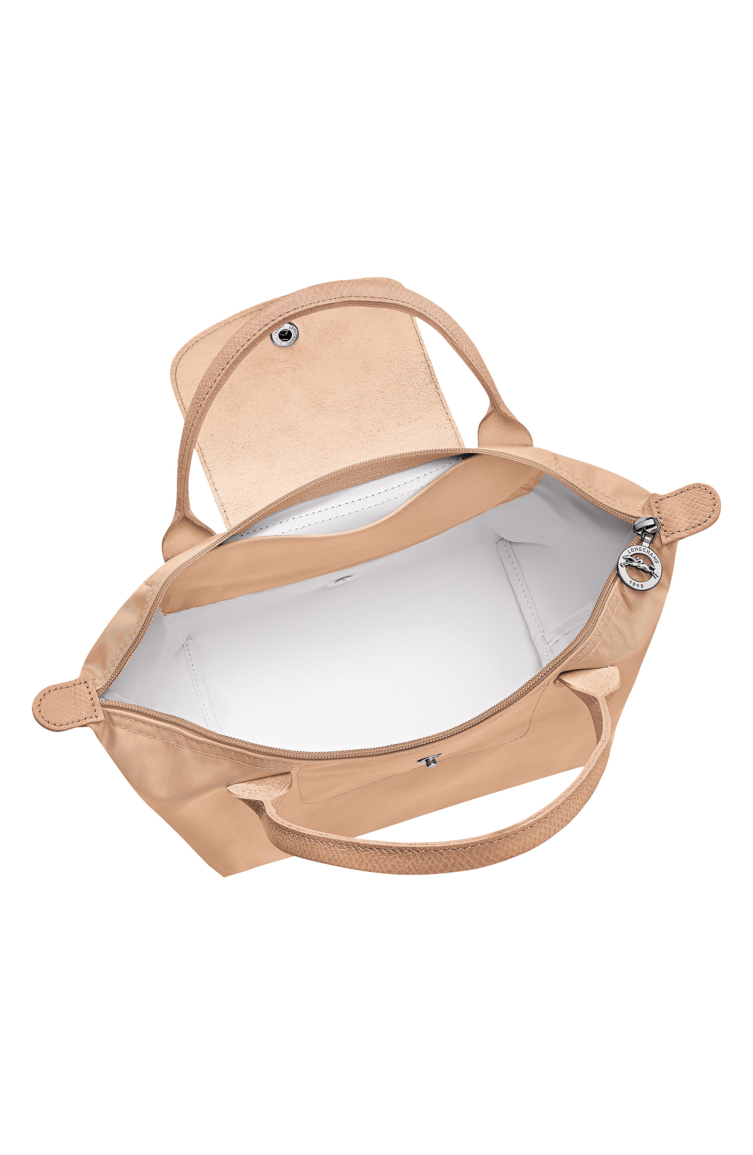 Small Le Pliage One Top Handle Bag, Alternate, color, BEIGE