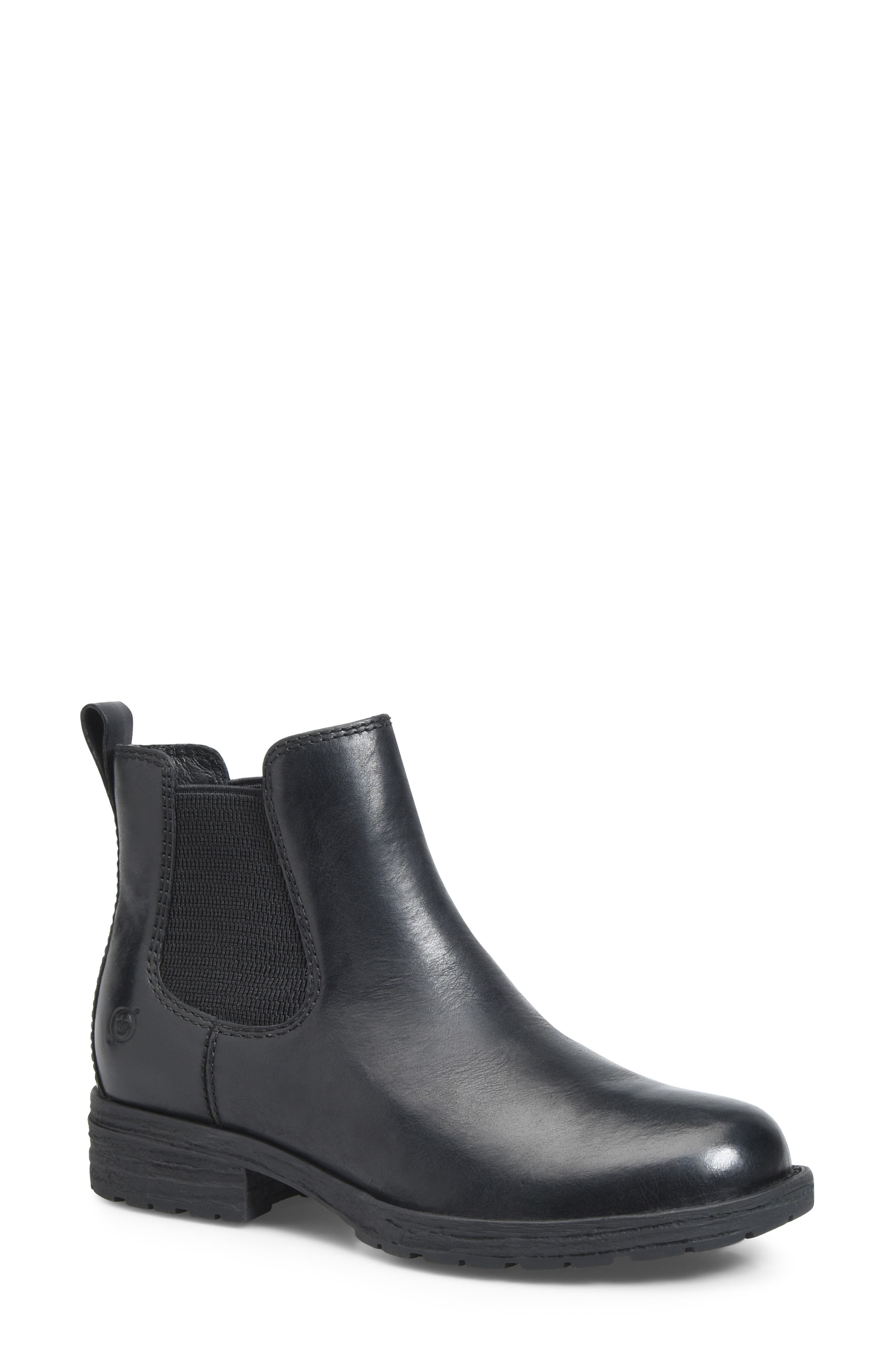 Børn Cove Waterproof Chelsea Boot, Main, color, Black Distressed Leather