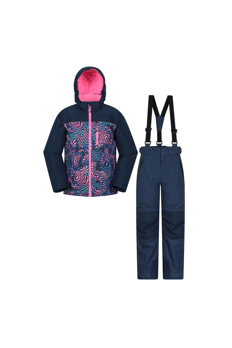 Childrens/Kids Vortex Extreme Waterproof Ski Jacket & Trousers, Main, color, Navy