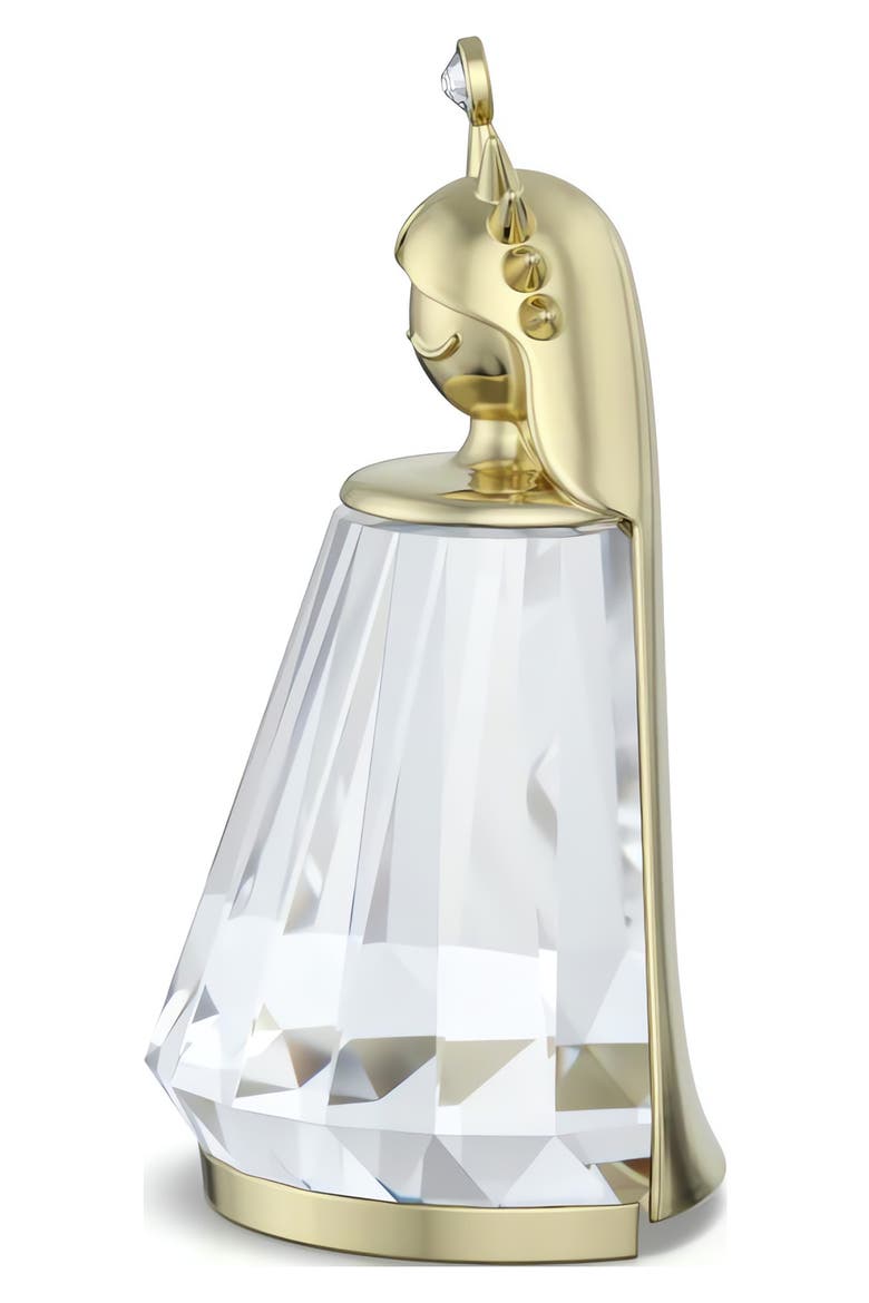 Crystal Zodiac Figurine, Alternate, color, CLEAR / GOLD-VIRGO