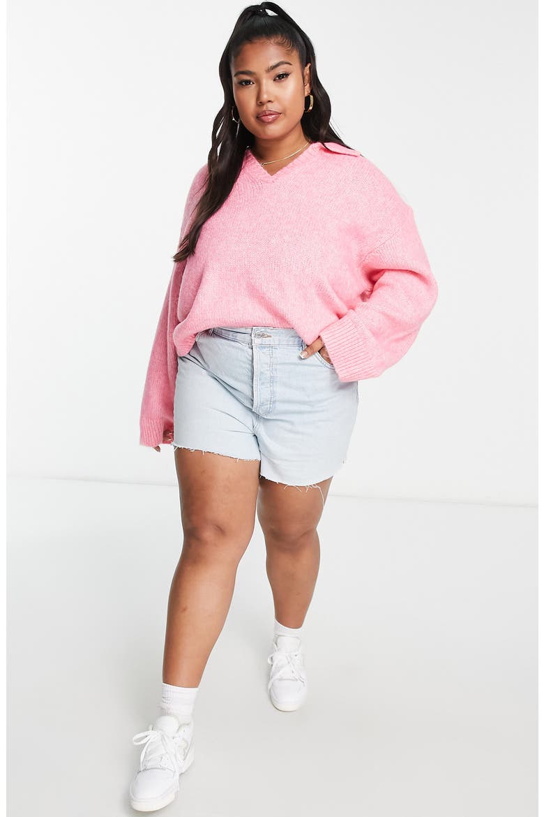 Curve Sweater, Alternate, color, PINK