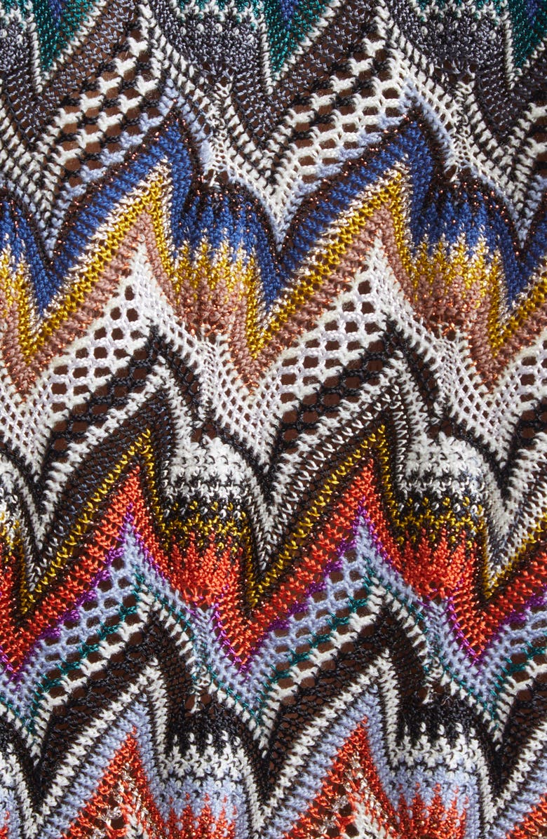 Missoni Knit Metallic Lace Polo, Alternate, color, Blue Multi