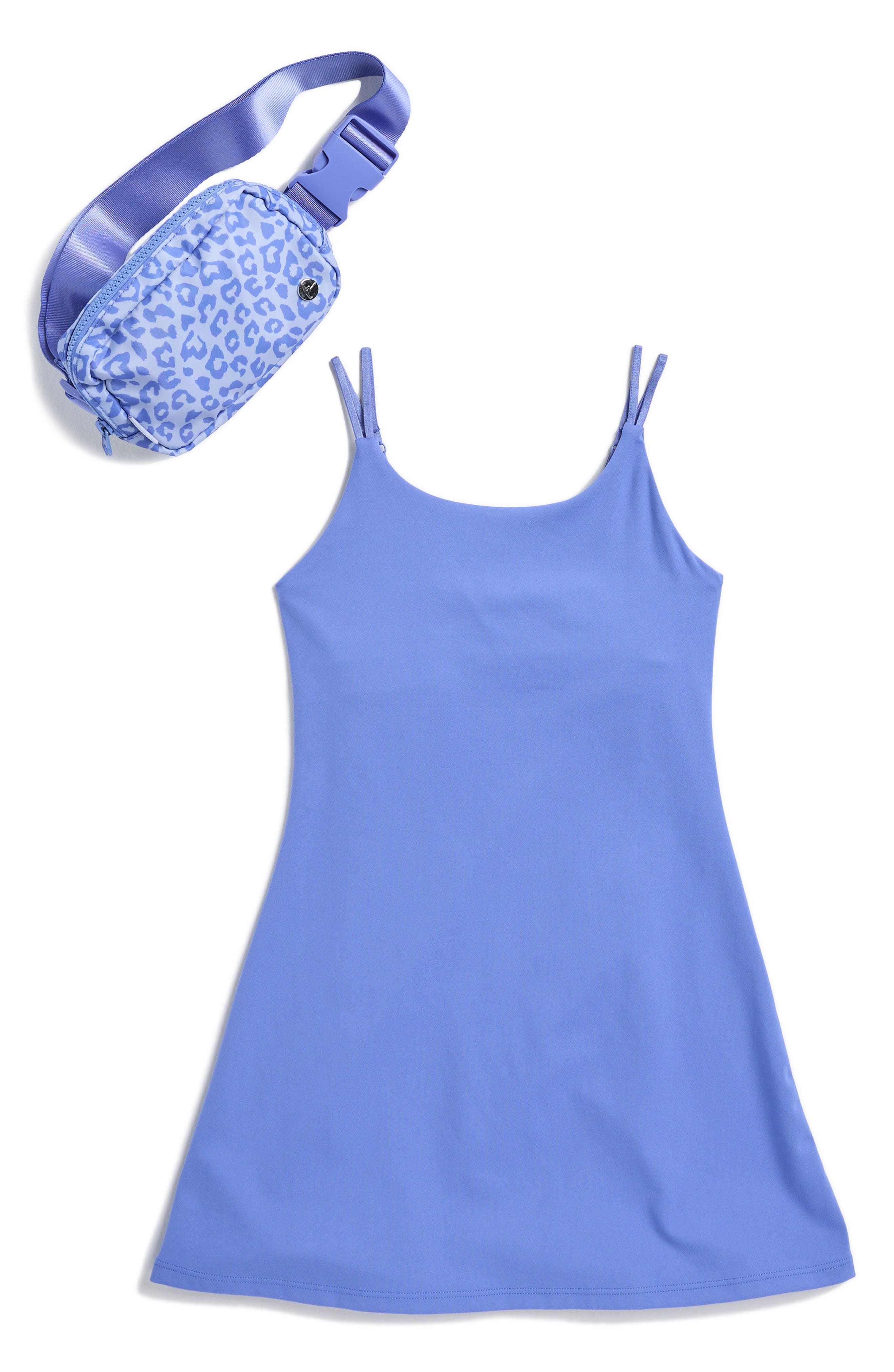 90 DEGREE BY REFLEX Kids' Brushed Terry Walkabout Dress & Belt Bag Set