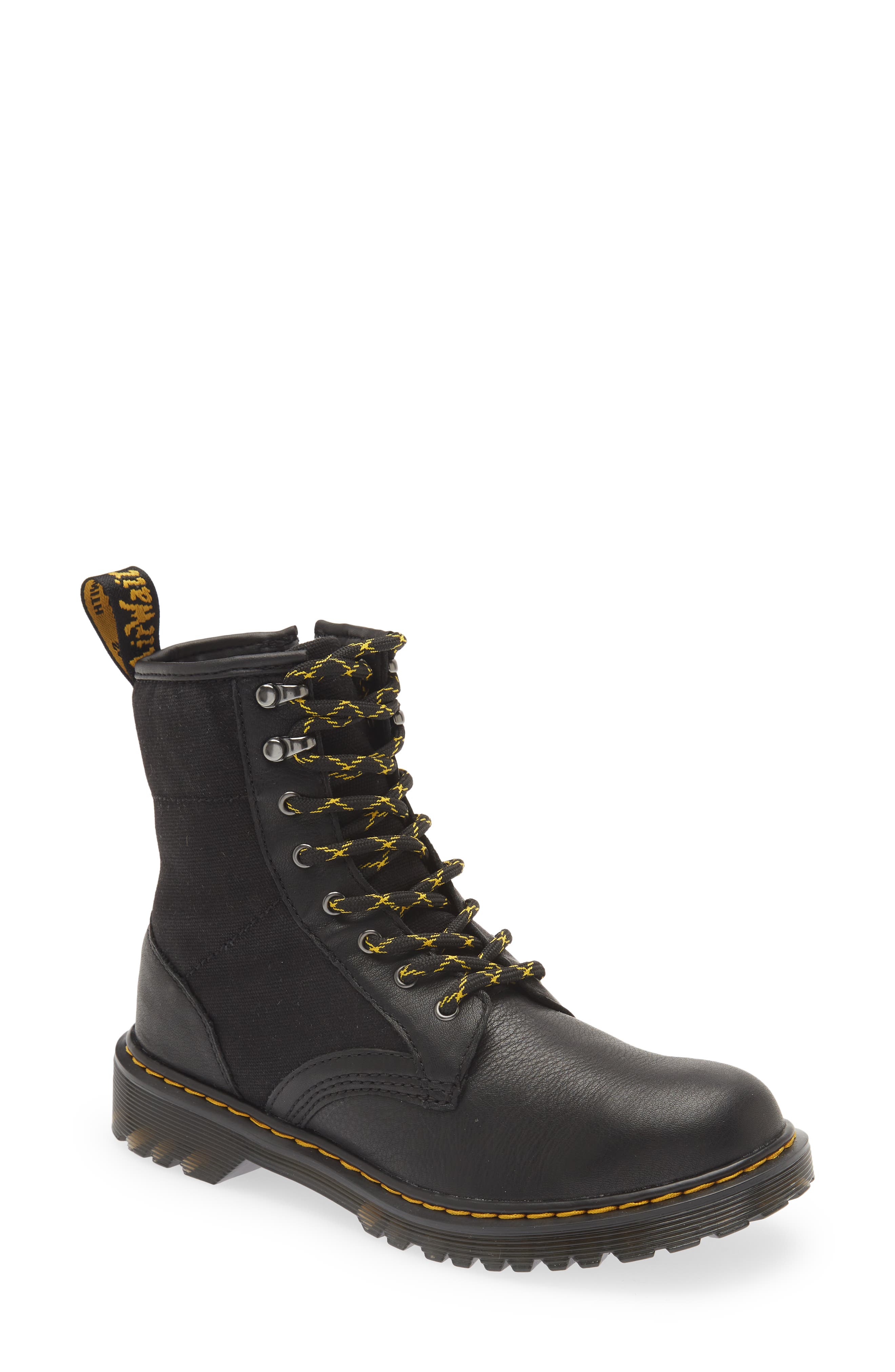 Dr. Martens Kids' 1460 Panel Combat Boot, Main, color, 