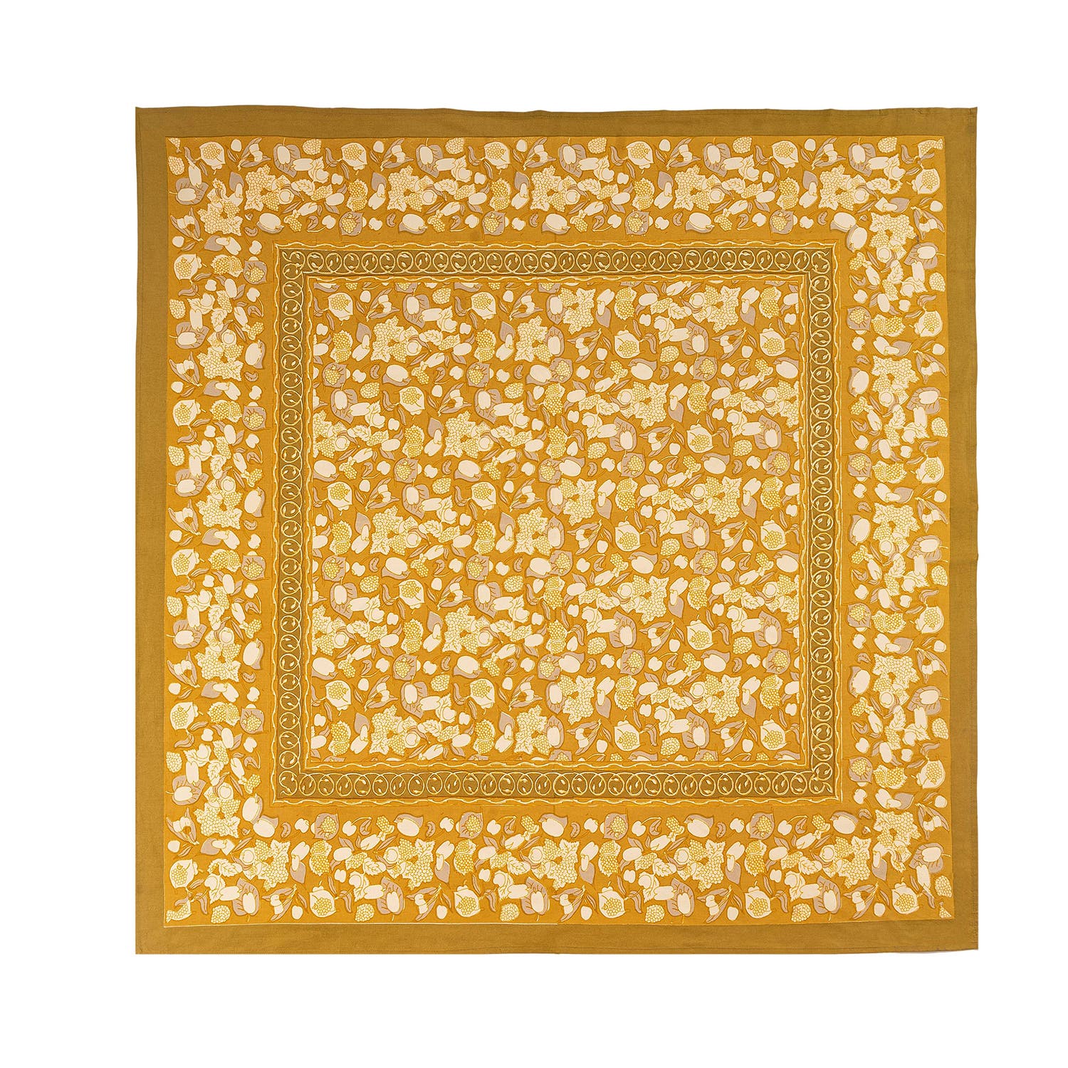 Grey/Mustard 71" x 71"