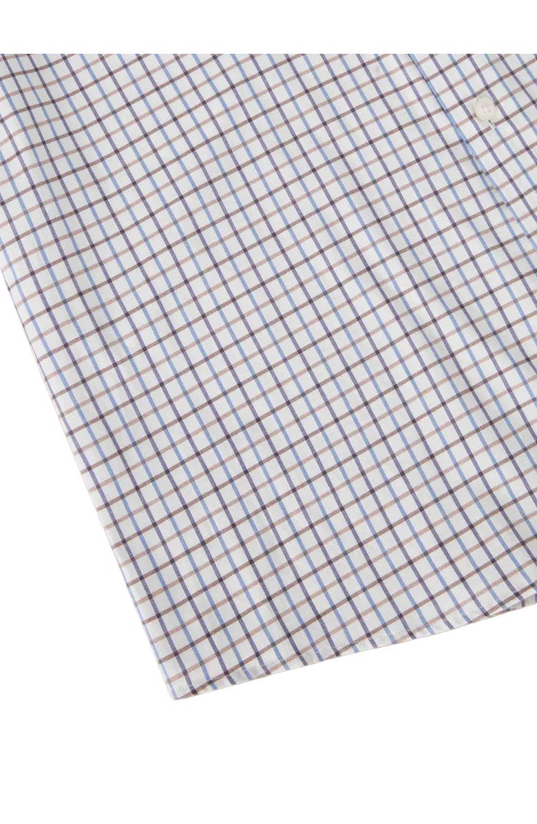 Robert Talbott Reynolds Ultra Light Weight Brushed Tattersall Shirt, Alternate, color, Flax Multi