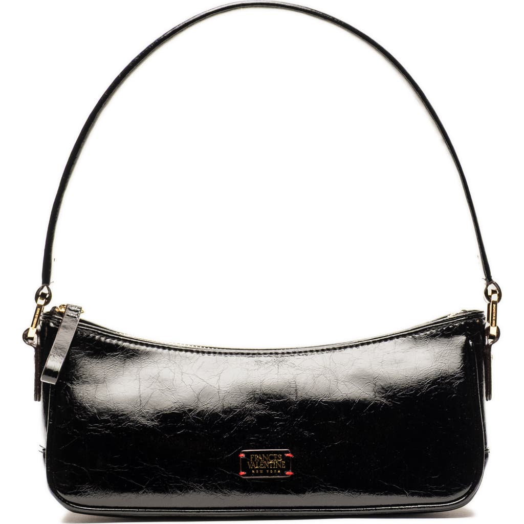 Frances Valentine Mia Leather Shoulder Bag In Black