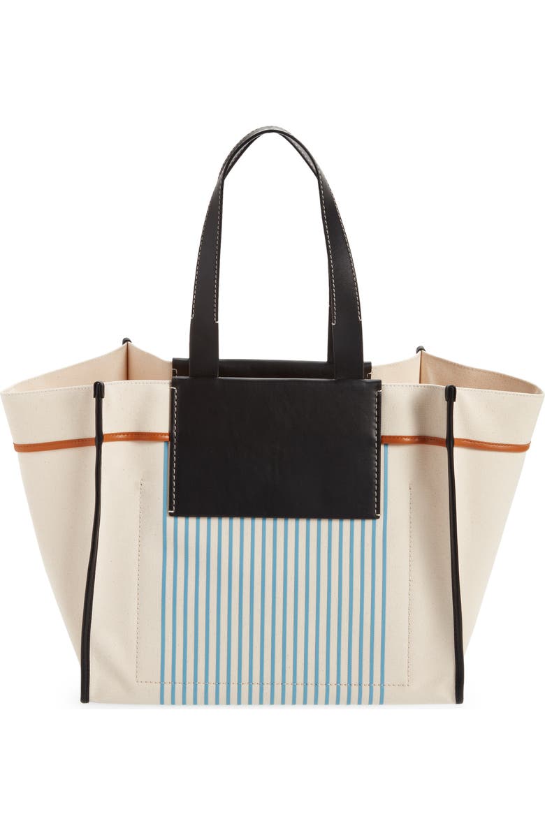 Proenza Schouler White Label X-Large Morris Stripe Tote Bag, Alternate, color,