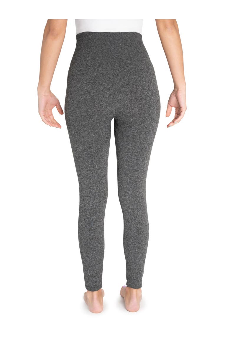 Fleece Lined Leggings - 4" Waistband, Alternate, color, Charcoal Heather