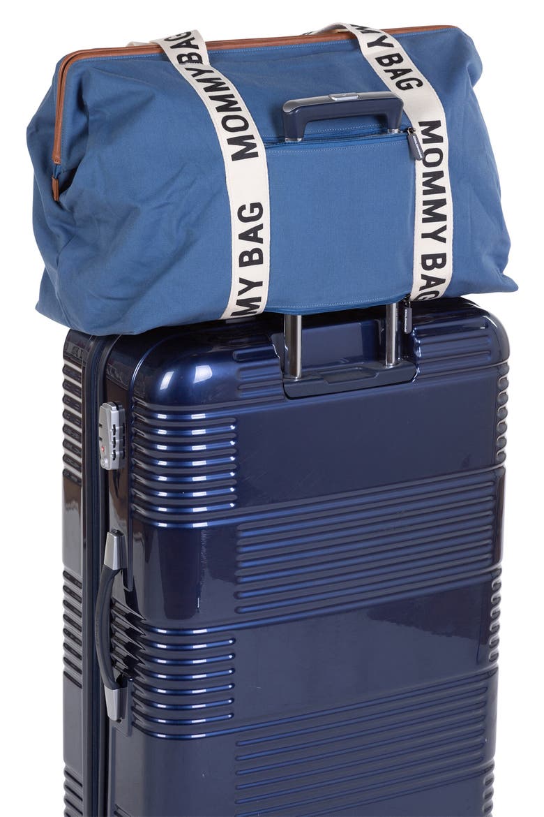 Mommy Signature Diaper Bag, Alternate, color, INDIGO