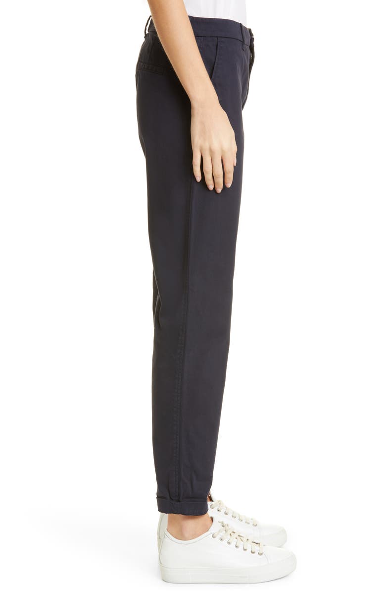 BOSS Tachini2 Stretch Cotton Ankle Pants, Alternate, color, Midnight