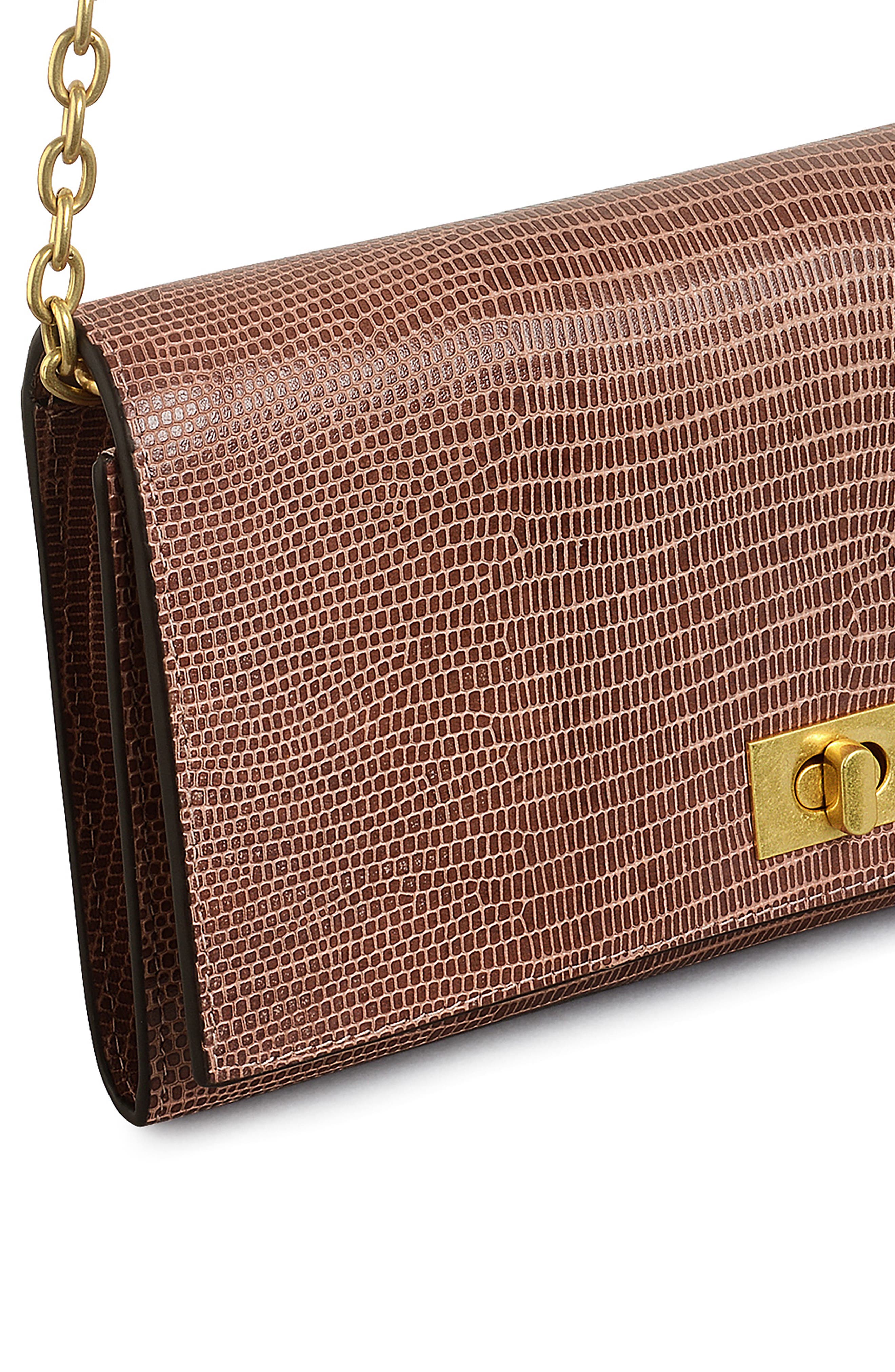 Radley Carpenter Yard Lizard Embossed Crossbody Bag, Alternate, color, Prairie Pink