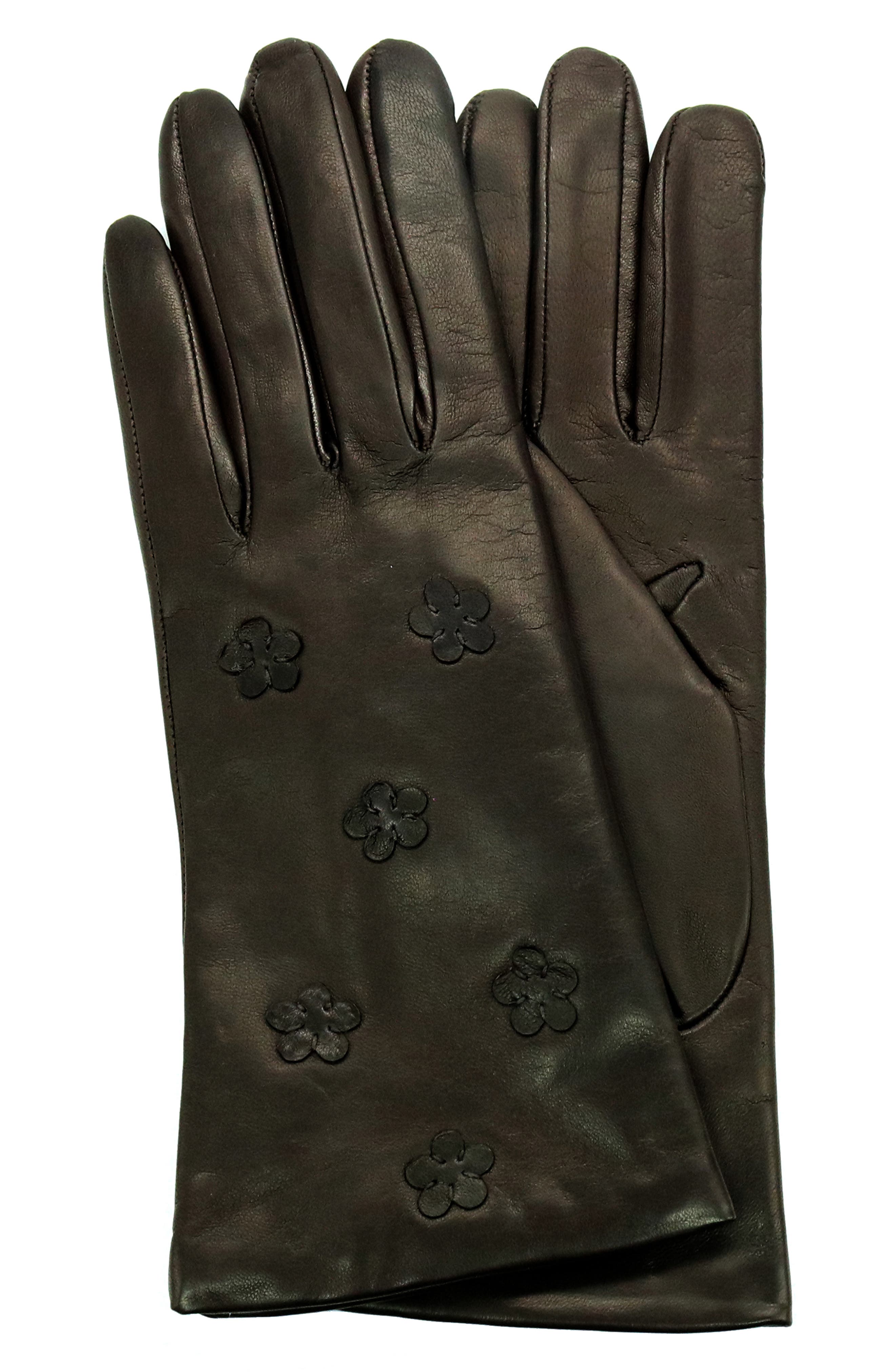 Portolano Floral Leather Gloves