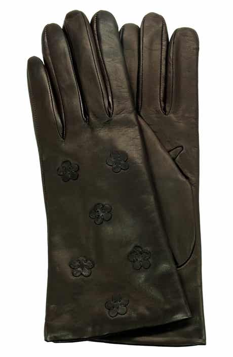 Portolano Floral Leather Gloves