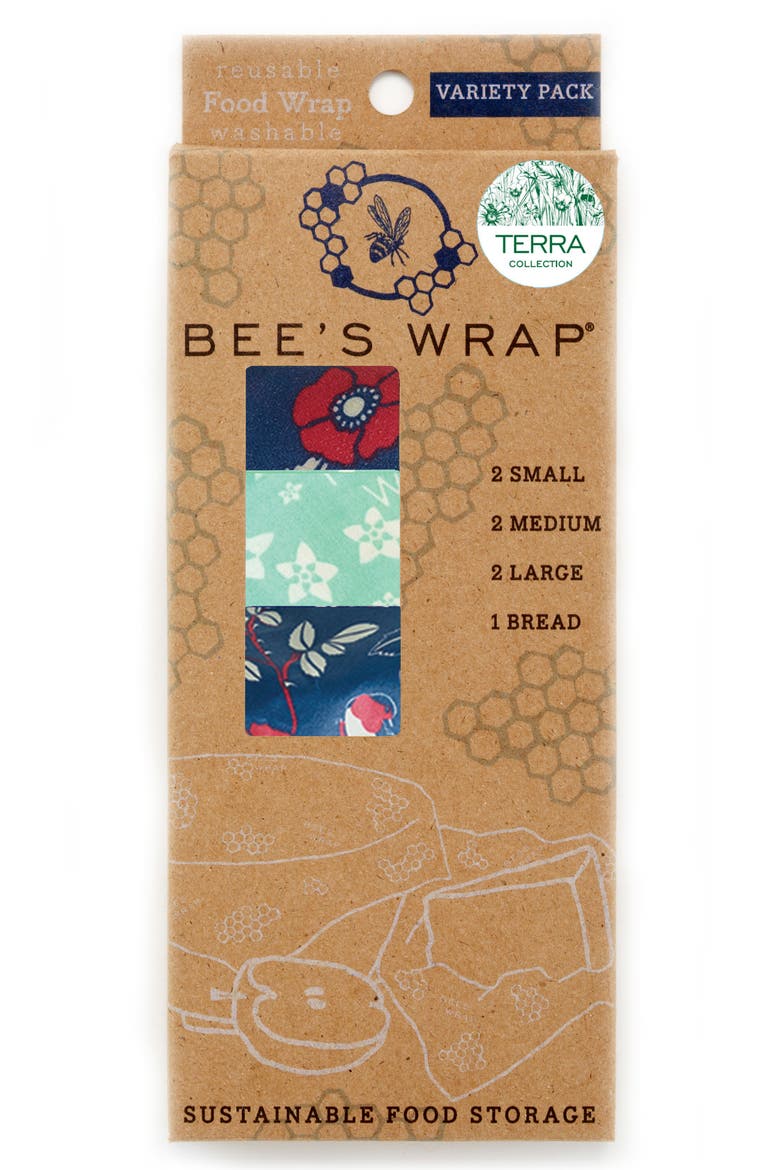 Terra Collection Assorted Reusable Food Wraps, Alternate, color, VARIETY