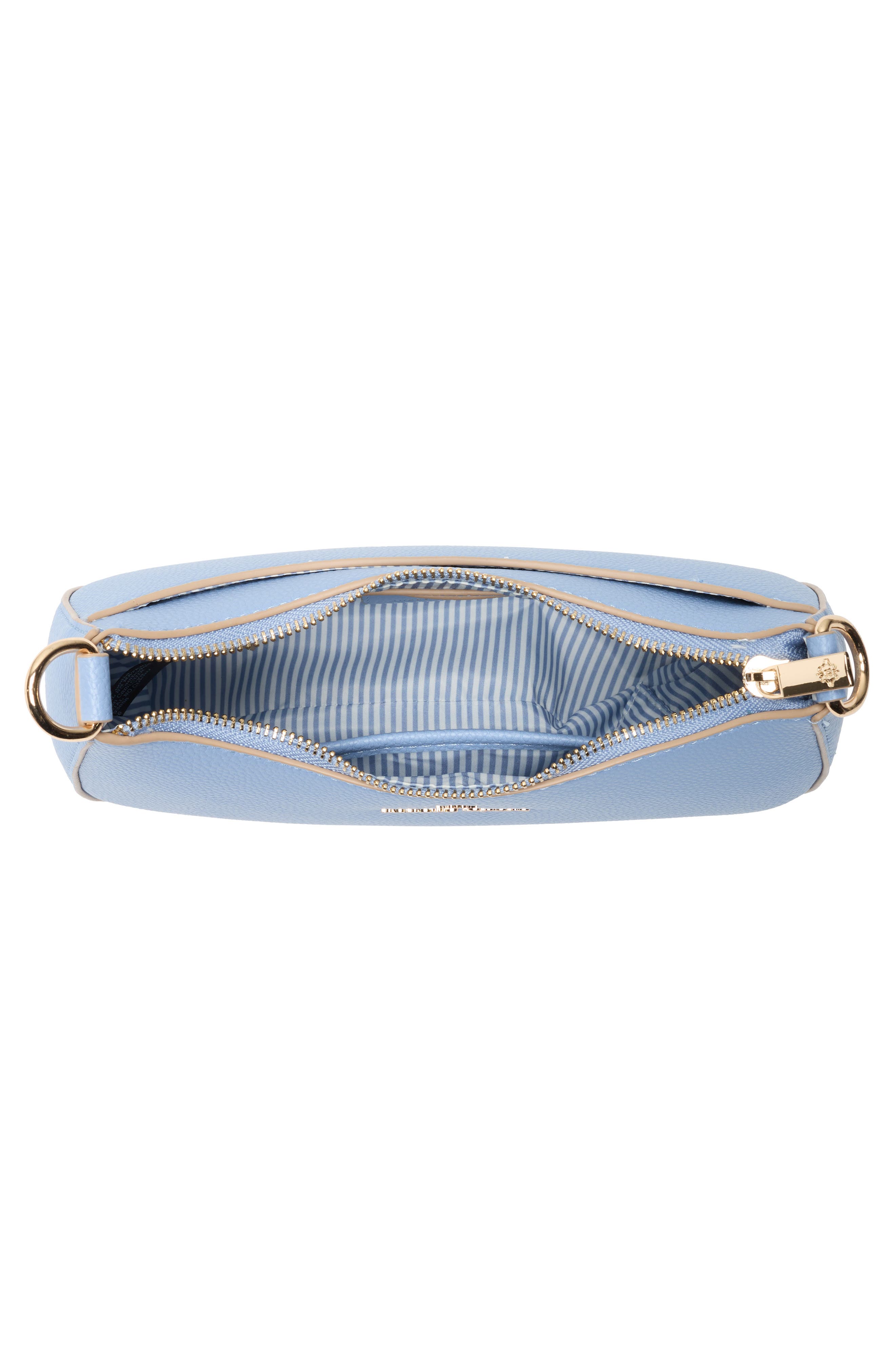 Nanette Lepore Convertible Faux Leather Baguette Shoulder Bag, Alternate, color, Cornflower Blue