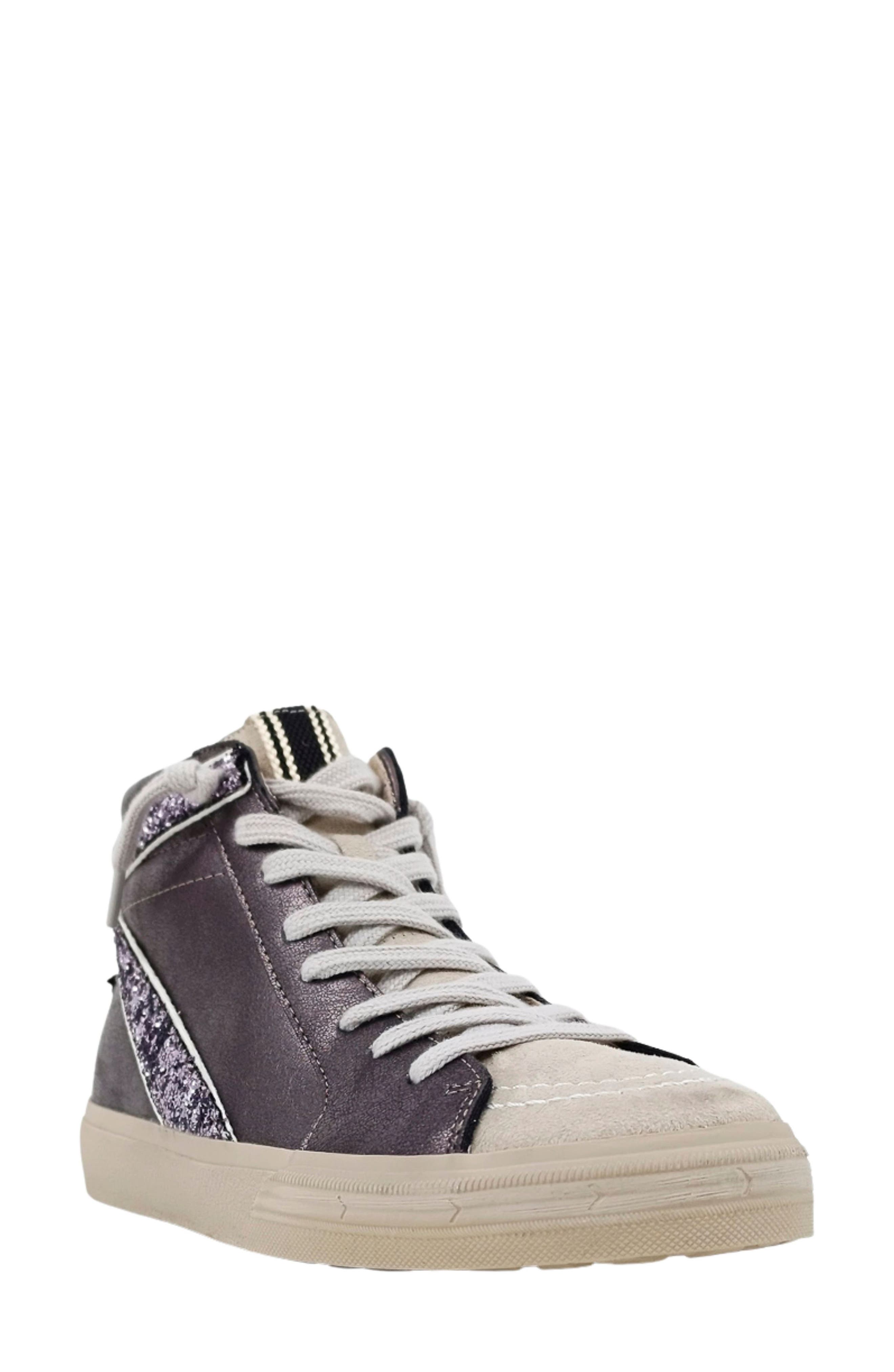 SHUSHOP Rooney High-Top Sneaker, Main, color, Gunmetal