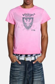 JADED LONDON Washed Vision Graphic T-Shirt