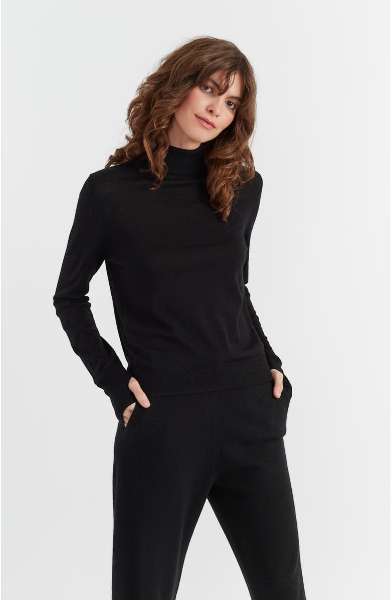 Chinti & Parker Pure Merino Ultra Fine Roll Neck Sweater, Main, color, 