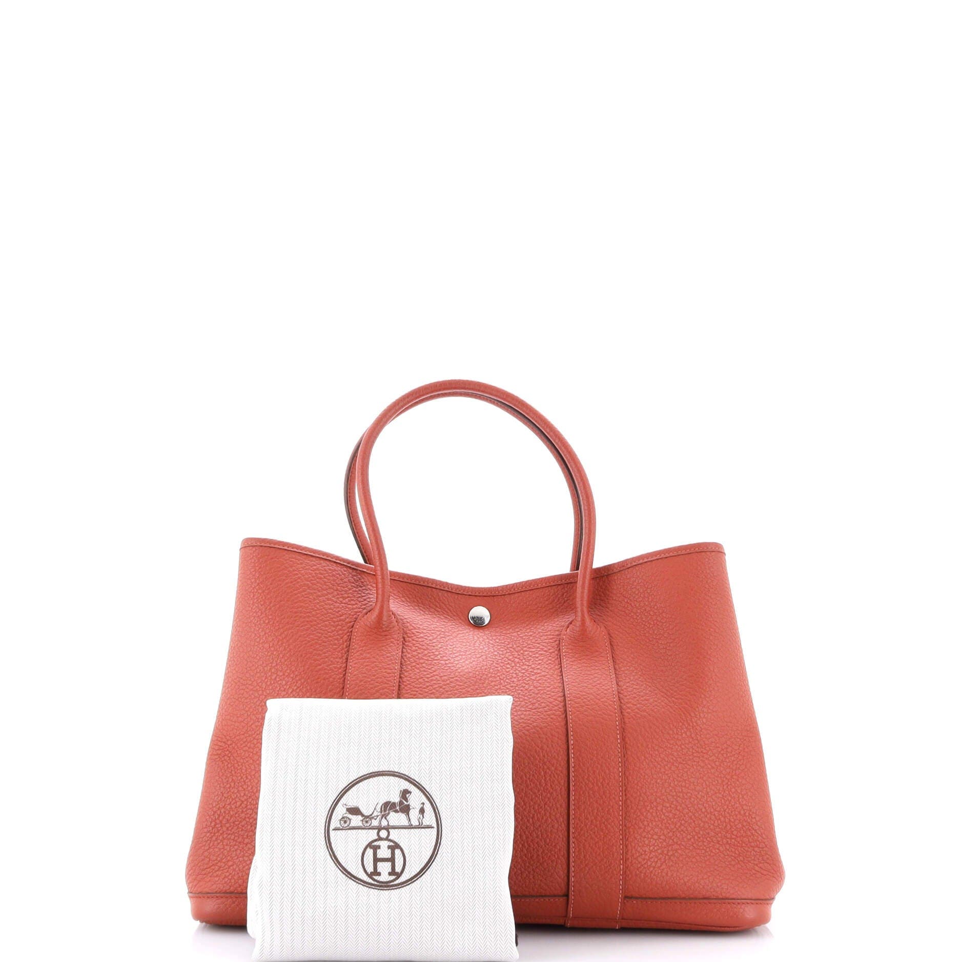 Pre-Owned Hermes Garden Party Tote Leather 36, Alternate, color, Rouge Duchesse
