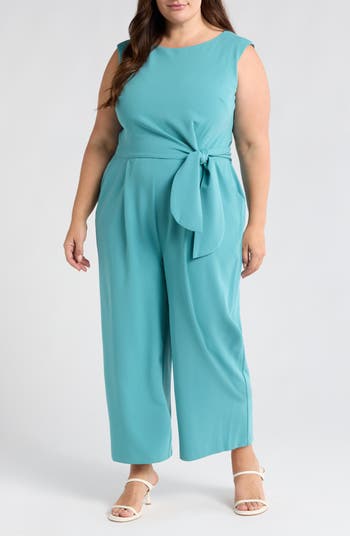 Tahari ASL Side Tie Scuba Crepe Jumpsuit Nordstrom