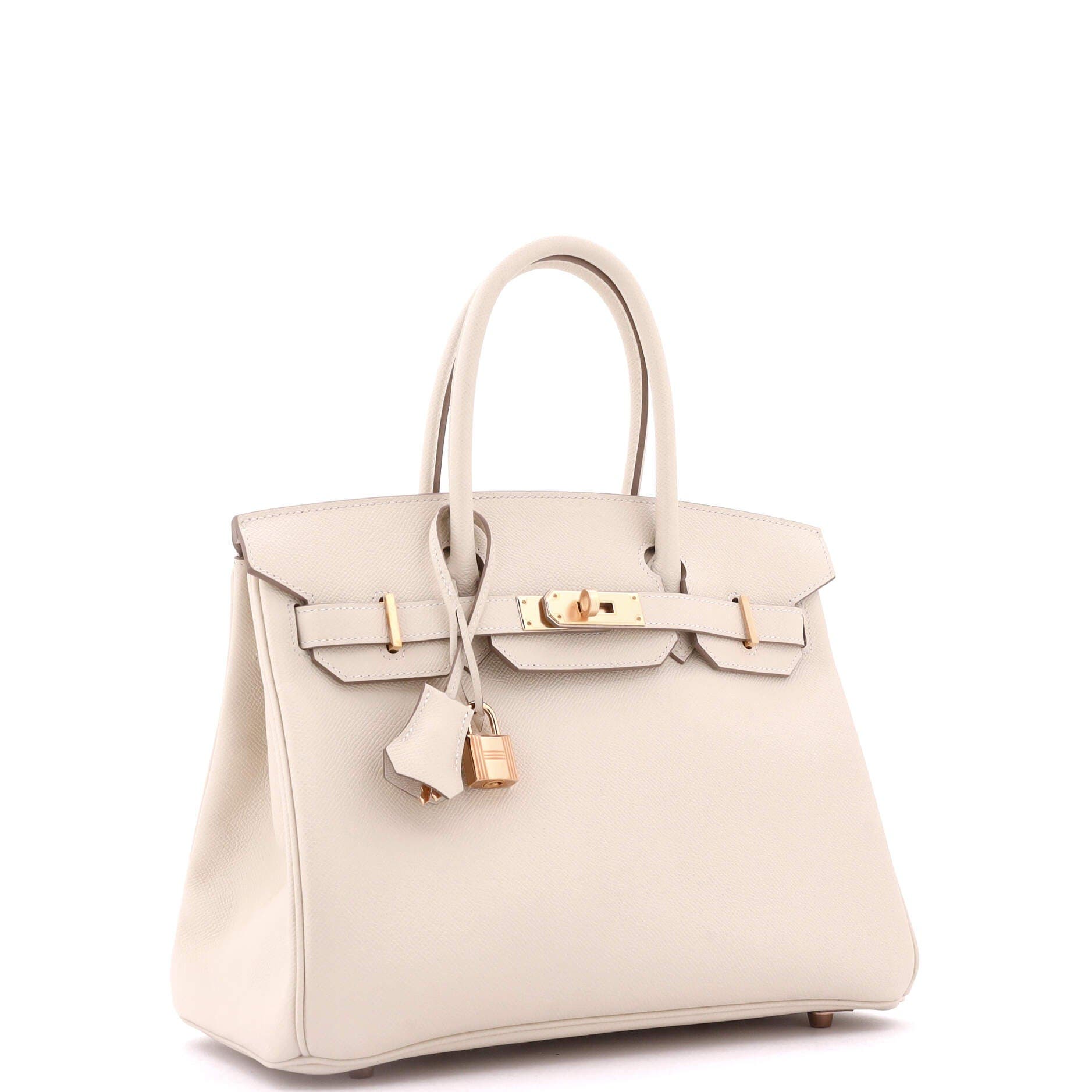 Pre-Owned Hermes Birkin Handbag Light Epsom with Rose Gold Hardware 30, Alternate, color, 