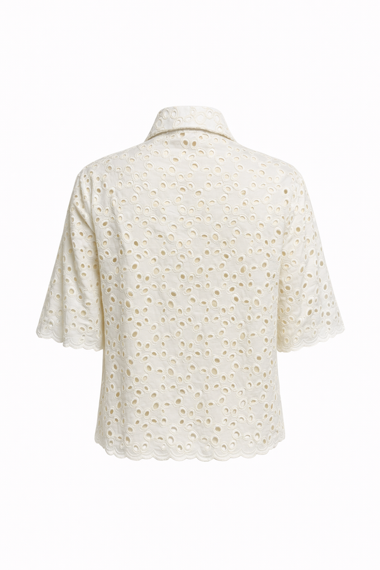 Monroe Embroidered Shirt, Alternate, color, ECRU